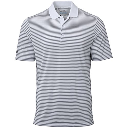adidas Golf Men's Climacool 2-Color Pencil Stripe Polo Shirt