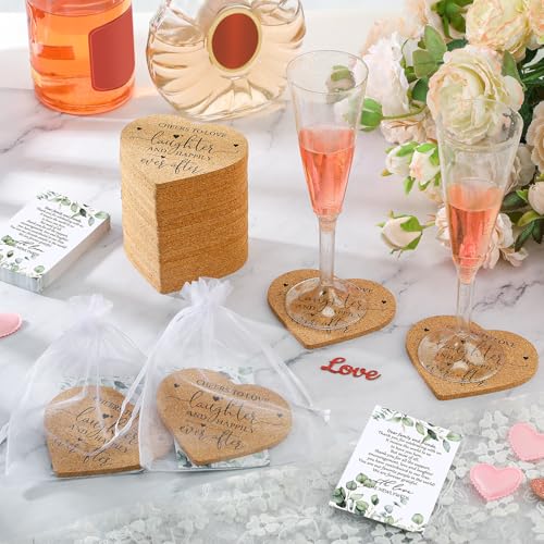 Uiifan Wedding Favors for Guest Coaster Gifts Bulk, 80 Set, Cheers to Love by Uiifan - Used condition - Image 4