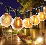 ✔【Praktisch und einfach zu bedienen】 Diese Lichtstränge sind parallel geschaltet. Selbst bei gebrochenem oder entferntem LED-Filament funktionieren alle verbleibenden LED-Filamente weiter. Unser Decklichtstrang ist zusammengebaut, Sie brauchen ihn nicht um die Glühbirne in die Fassung zu installieren, nachdem Sie die Lichterkette erhalten haben. Jede einzelne Glühbirne hat einen Haken, mit dem Sie Glühbirnen einfach an ein Seil hängen oder für einzigartige Formen in Bäume wickeln können.