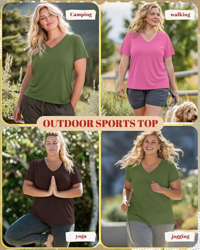 Image of Neer 3 Pack Plus Size Women's T-Shirts