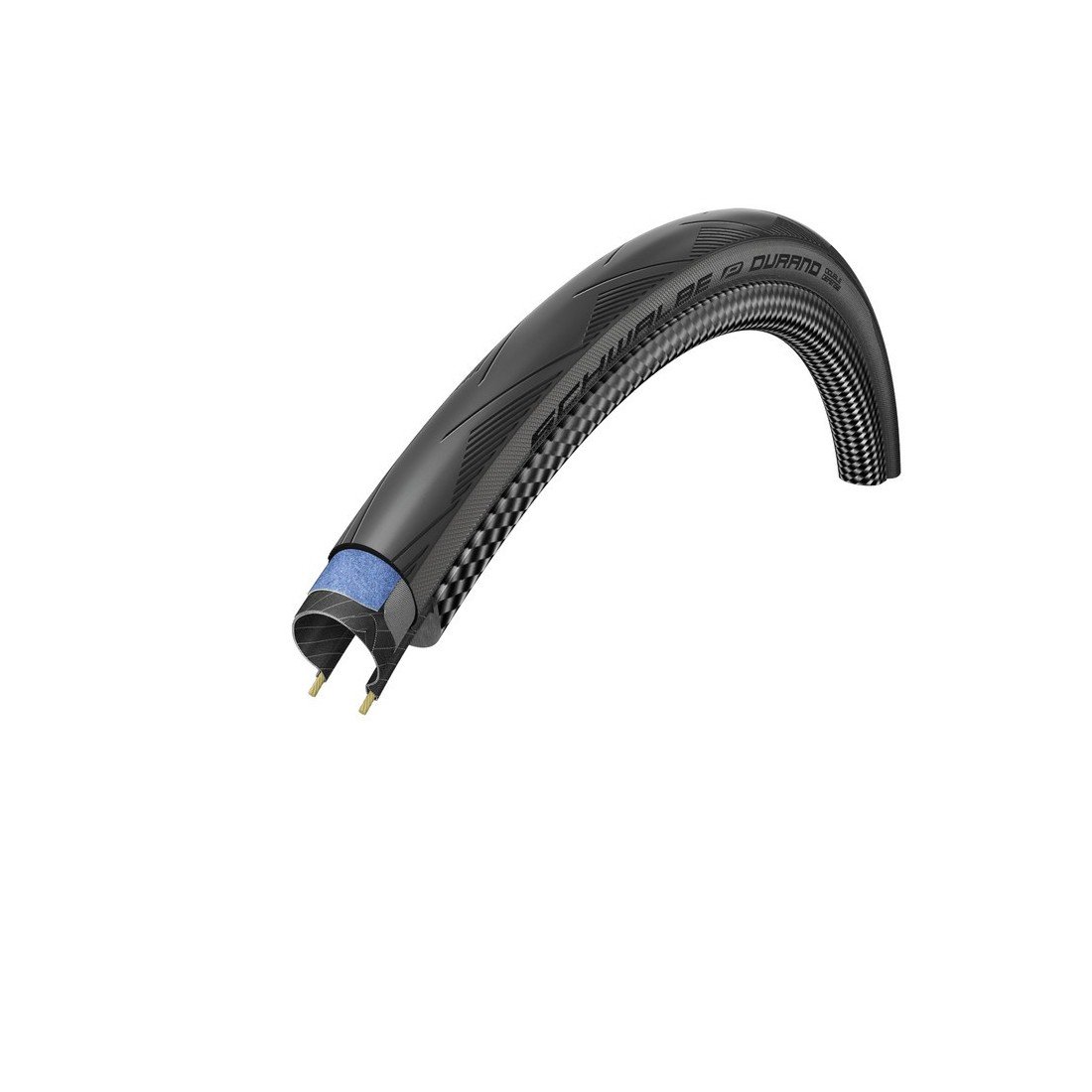 Schwalbe 11100971, DURANO Perf, DD, RaceGuard Unisex Adulto, B/GR-SK, 700 x 23 cm