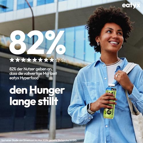 eatyx Trinkmahlzeit - Pistazien 6x500 ml - Laktosefrei - 35g Protein, 24 Vitamine, 9g Ballaststoffe, glutenfrei - Vollwertiger Protein Shake - Mahlzeitenersatz für unterwegs