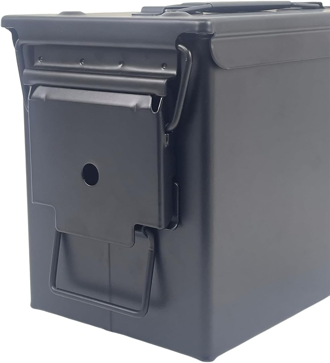 50 Cal Metal Ammo Storage Water Resistant, Boxes can, Matt Black