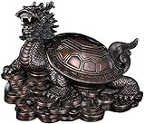 □ Pure CopperLucky Geld Schildkröten-Statue-Größe (Länge × Breite × Höhe): klein: 18 × 13 × 15 cm /7.09 × 5,12 × 5,91inchitzewlgs etwa 1,4 kg;Groß: 23 × 14,5 × 19 cm / 9,05 × 5,71 × 7,48 Zoll, wiegt etwa 2,1 kg;Extra groß: 31 × 23,5 × 26 cm /12.20 × 8.25 × 10.24inch noch Zweigs etwa 6,8 kg.Die Dragon Head Turtle Ornament symbolisiert Macht, Geld, Langlebigkeit und Glück.