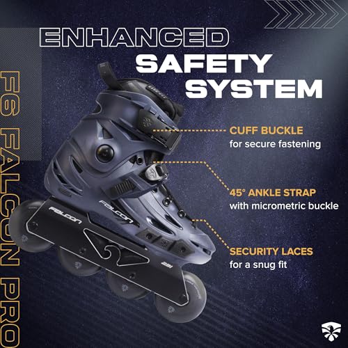 Image of Flying Eagle F6 Falcon Pro Freeskates - Adult Inline Skates for Men & Women, Urban Inline Roller Skates, Performance Skating Shoes, Speed Skates for Outdoor Skating, 11 Size Options