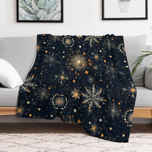 Anceky Galactic Snowflake Dream-7, Christmas Throw Blanket, 30"x40" Soft Throw Plush Flannel Blankets - Image 4