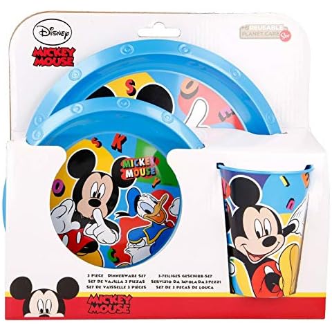 Mickey Mouse 3pc Breakfast Set for Kids Cover