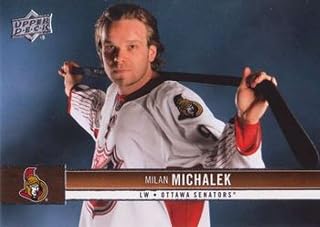 2012-13 Upper Deck Series 1 Hockey #125 Milan Michalek Ottawa Senators Official UD NHL Trading Card (Stock Photo Shown, Card in Near Mint to Mint Condition)