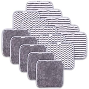Moiicare Baby-Waschlappen 15er Pack Grau