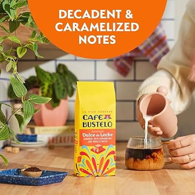 Cafe Bustelo Dulce de Leche Ground Coffee 11 Ounce Bag