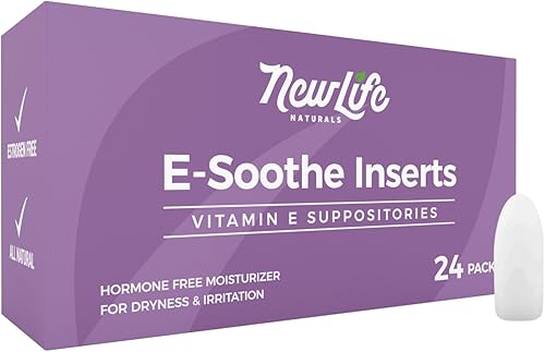 Miniatura 1 de NewLife Naturals Supositorios de vitamina E 38IU - Resequedad vaginal Irritación Menopausia Atrofia Alivio - Cuidado femenino totalmente natural sin