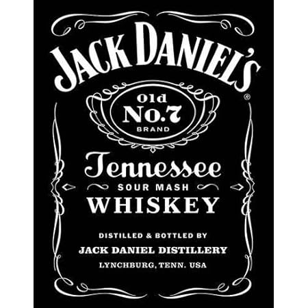 Amazon Co Jp アメリカンブリキ看板 ジャック ダニエル ブラック ロゴ ホーム キッチン