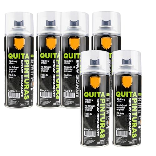 various Spray de Quita Pintura, Elimina Capas de Pintura Barnices Esmaltes 400ml - Pack de 6 Unidad