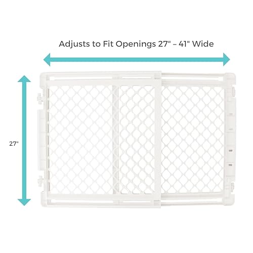 Miniatura 4 de Toddleroo by North States Puerta de bebé para escaleras puerta segura para escaleras. Se adapta a aberturas de 27 a 41 pulgadas de ancho. Pestillo