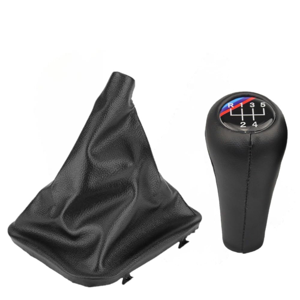Car Gear Shift Knob Shifter Lever and Manual/Auto Gear Shifter Gaiter Dust Boot Cover for BMW E30 E34 E36 E46 Z3 (5 Speed) : Automotive