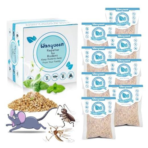 Wanqueen 6 Pack Natural Mouse Repellent Pouches Peppermint Oil to Repel Mice and Rats, Rodent Repellent Pest Control Pouches Mice Repellent for House Mouse Deterrent Indoor