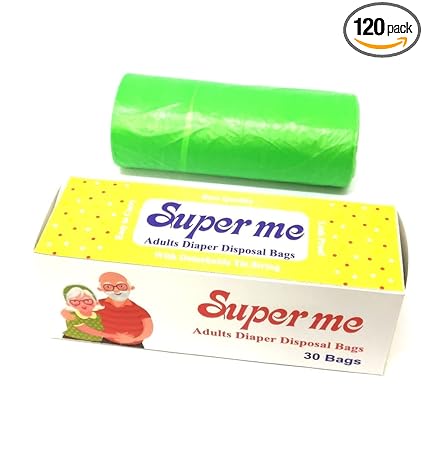 Bentalls Superme Adult Diaper Disposal Bags [4 Packs](Total 120 Bags)