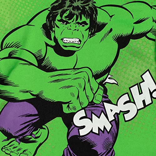 Marvel Avengers Hulk Little Boys Pullover Hoodie Green 6 #TOP3