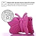 Simicoo iPad 9 8 7 10.2 iPad Air3 iPad Pro 10.5 EVA Butterfly Case for ipad 9 10.2 Kids case with Stand Light Shockproof Rugged Heavy Duty Kids Friendly Case for iPad 10.2 9th 8th 7th (Rose)