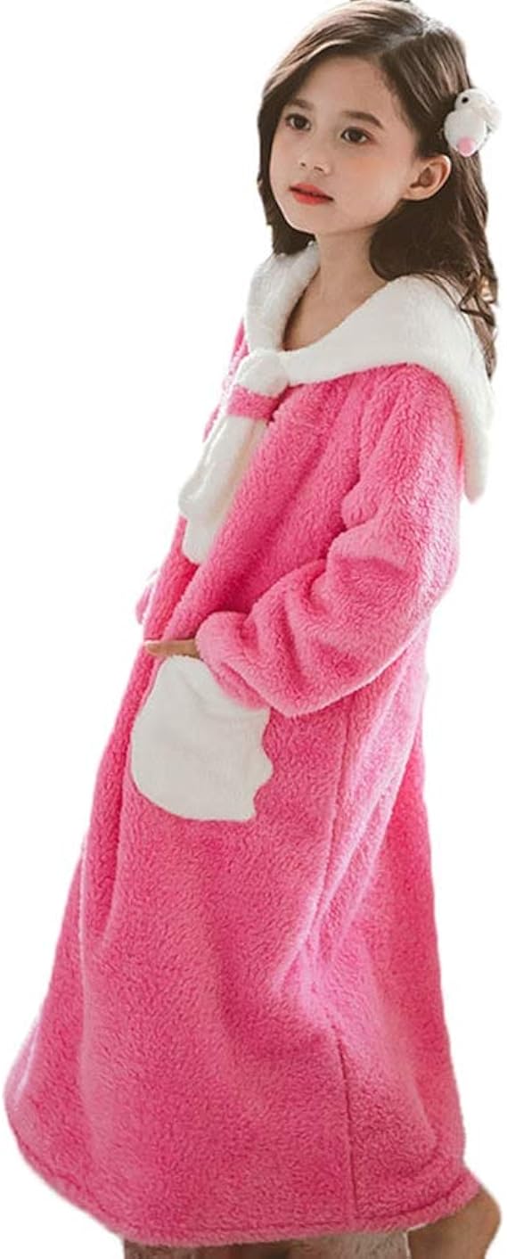 Amazon ルームウェア キッズ 女の子 110 1 130 140 150 ナイトウェア 着る毛布 長袖 バスローブ 子供浴衣 ロング お姫様 可愛い ポケット付き 春 秋着 女児 便利服 部屋着 パジャマ 通販