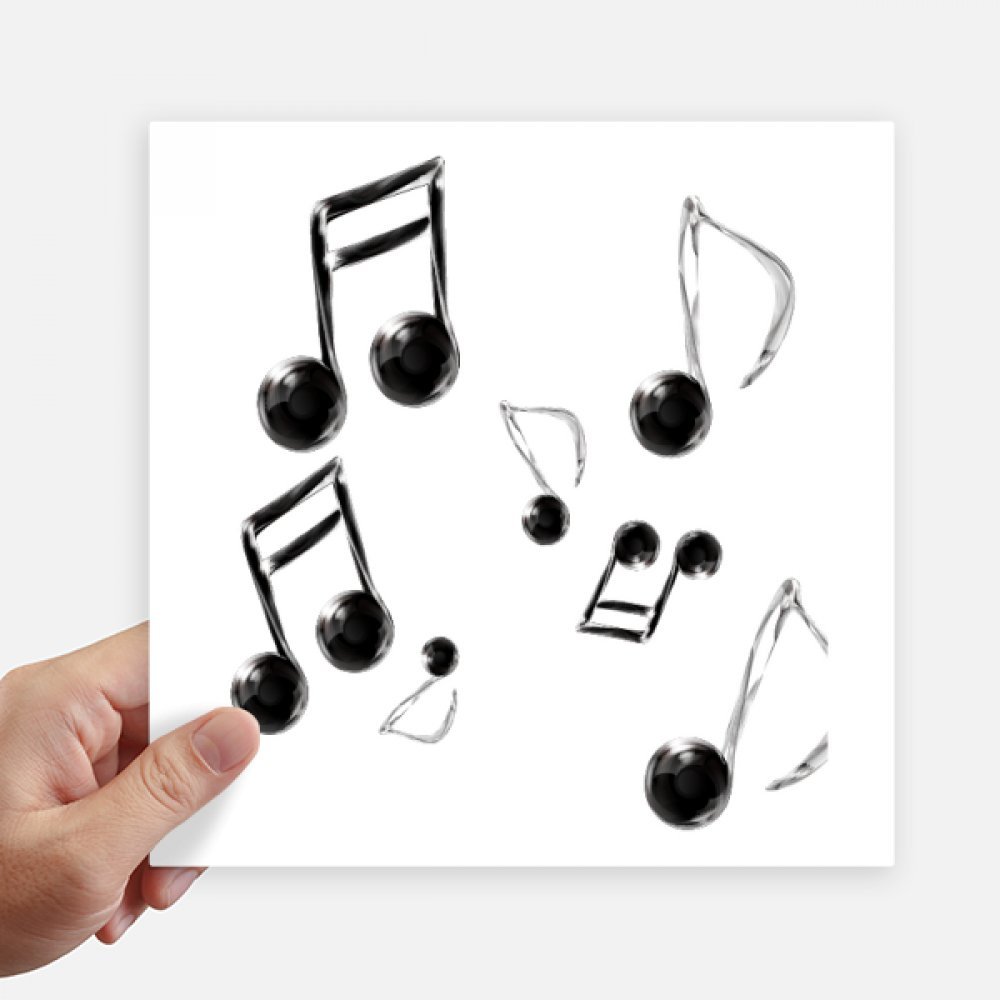 Autocollant motif notation musicale anti-bulle pour relooker valise et pc
