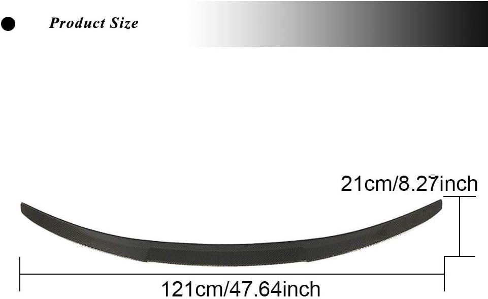 E82 Rear Trunk Lip, fits for BMW 1 Series E82 120i 125i 128i 135i Coupe 2-Door 2007-2013 Carbon Fiber Rear Deck Lid Boot Spoiler Wing