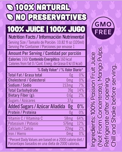 NILO Passion Fruit Juice | 100% Squeezed Maracuya Passion Fruit | NO Sugar added | NOT From Concentrate | 10.8 oz (Pack of 12)