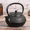 Xiuganpo Tea Kettle, 0.3L Tea Pot with Strainer and Cover, Elegant Japanese Design, Durability & Longevity, Practical and Ornamental Cast Iron Teapot for Enthusiasts, Black #5