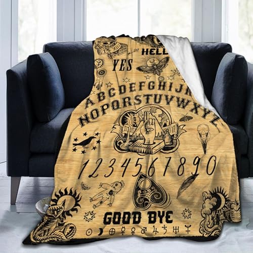 Ouija Board Goth Throw Blanket Halloween Witch