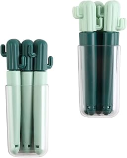 14pcs Cartoon Cactus Food Bag Sealing Clips Snack Sealed Plastic Clamps with Storage Box and Removable Adhesive for Kitchen Food Preservation Random Color