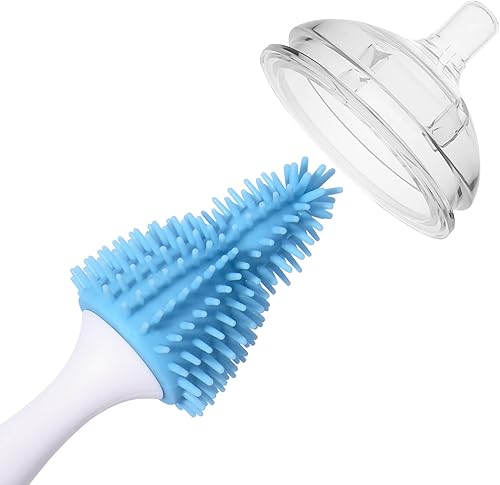 Miniatura 9 de Bebamour Juego de limpieza de cepillos para biberones, limpiador de botellas de agua de mango largo para biberones, botellas deportivas, jarrón,