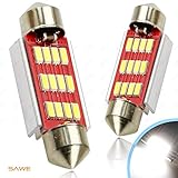 SAWE - Extremely Bright 42MM 41MM 1.72" 4014 12-SMD Festoon Dome Map Door Trunk Light Interior LED L