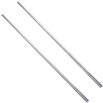 Wuchieal Portable Telescopic Silver Sticks for Belly Dance Isis Wings, 1 Pair 71CM, Silver