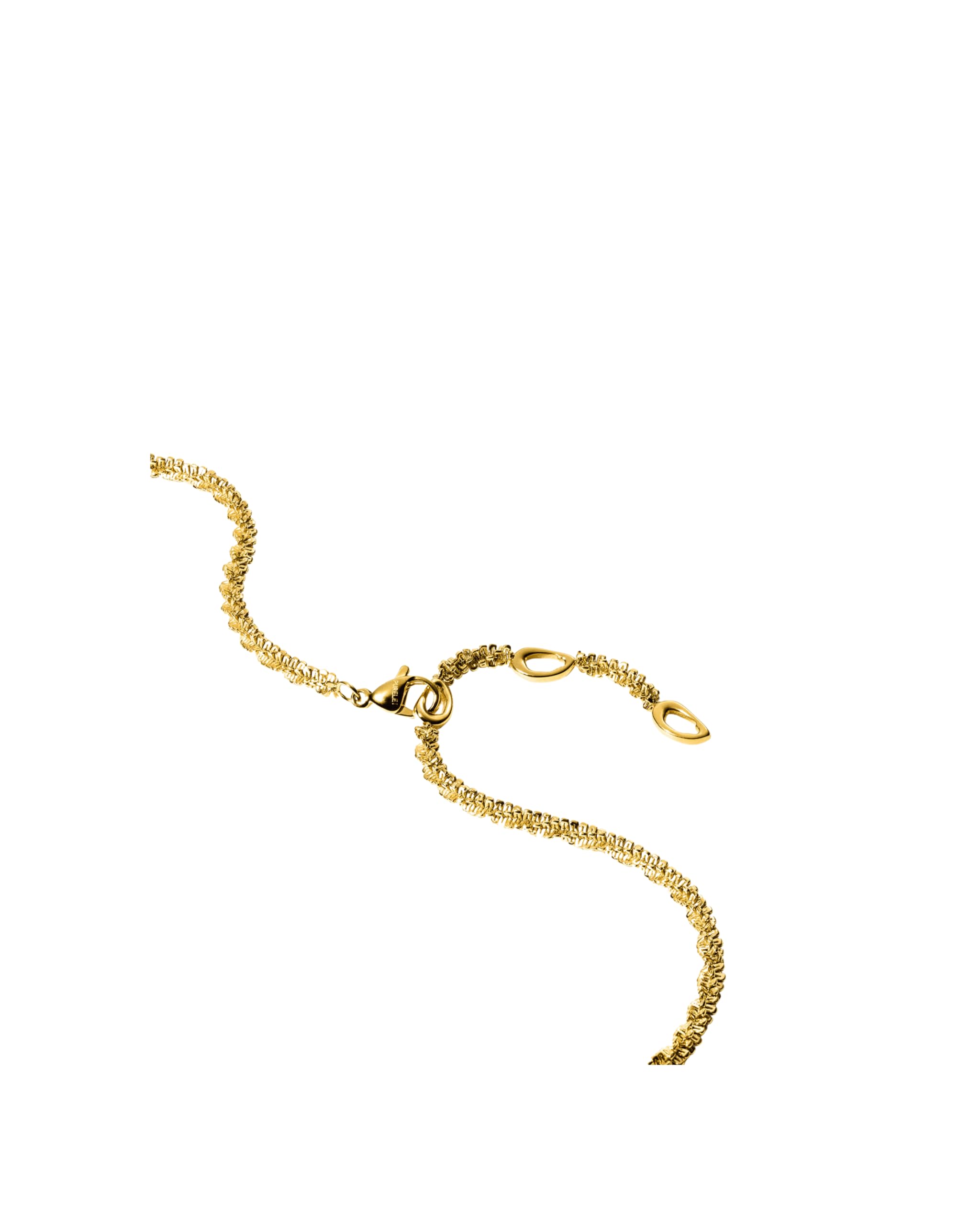Purelei® Collana Lava – Elegante collana a Y con ciondoli flessibili e riflessi affascinanti, in acciaio inox placcato oro 18 carati, oro rosa e argento – regolabile da 40 a 45 cm