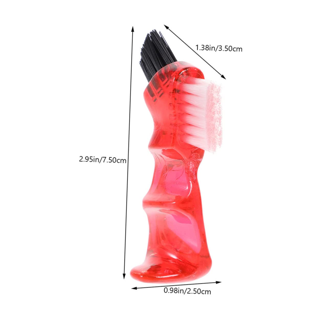 GANAZONO Spazzola per Pulizia Dentiera Multifunzionale Mini Portatile 3 Pezzi in Plastico Pp per Orale Casa e Viaggio