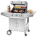 Produktbild ProfiCook PC-GG 1057 Gasgrill inkl. Temperaturanzeige, 3-Edelstahlbrenner, 3 Heizzonen für indiv. Temperatursteuerung, herausnehmbarer Fettauffangbehälter, stufenlose Temperatureinstellung