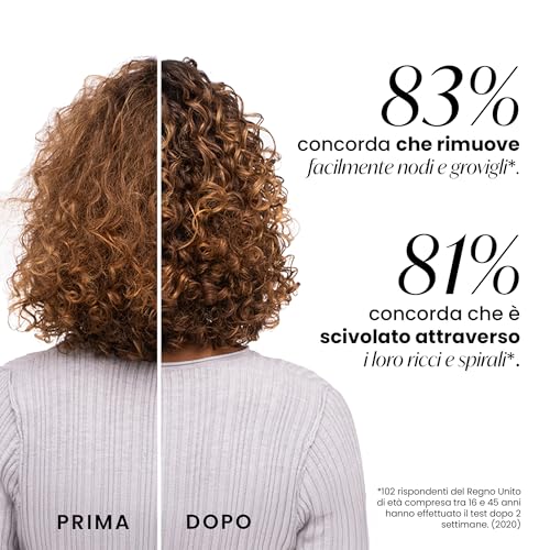 Tangle Teezer Spazzola Grande Ultimate Detangler Per Ricci Naturali - Per Ricci Definiti E Afro 3C-4C Meno Crespi - Spazzola Districante A Doppie Setole - Giallo Narciso - 6