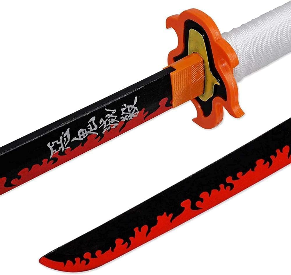 Swords Demon Slayer Cosplay Katanas Blade Weapon Prop Rengoku Kyoujurou