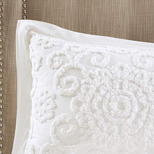 Image of Harbor House Cotton Comforter Set - Trendy Tufted Textured Design, All Season Down Alternative Cozy Bedding with Matching Shams, Suzanna Ivory Full /Queen(92 inchx96 inch) 3 Piece