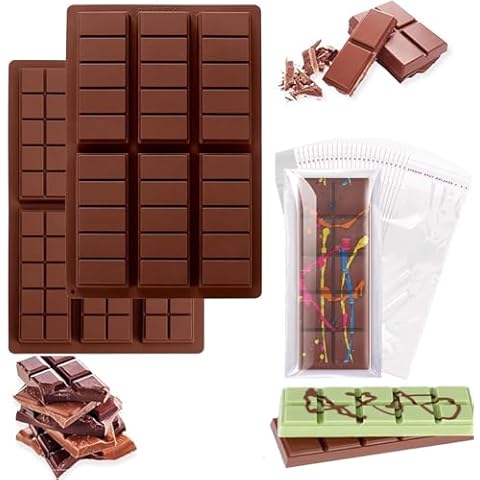 HMYCL Deep Silicone Chocolate Bar Moulds Cover