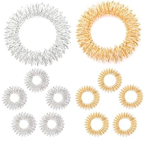 WOLMIK 12 Stück Akupressur Finger Massageringe