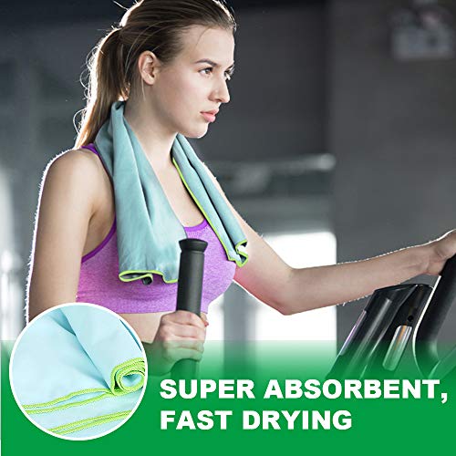 image for Etmury Microfiber Travel Towel Set Quick Dry Towel Super Absorbent, Fa