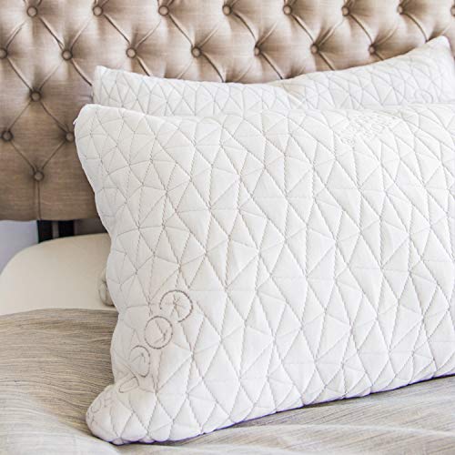 Coop Home Goods - Breathable Ultra Soft Noiseless Pillowcase - Patented Lulltra Fabric from Bamboo Derived Viscose Rayon and Polyester Blend - Oeko-Tex Certified - Standard Size 20"x 26" - Thumbnail 2
