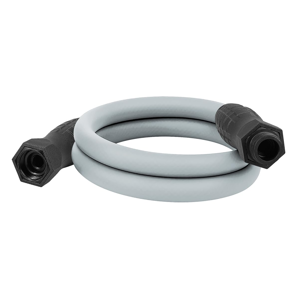 Colors HFZC505GYS-E SwivelGrip Garden Hose, 5/8" x 5', 3/4"-11 1/2 GHT Fittings, Grey, Slate Gray, 5 '
