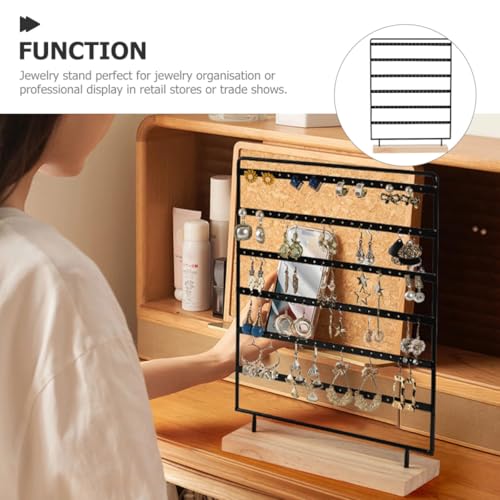 Support à bijoux en fer structure robuste et socle bois noble pour une organisation durable - 8