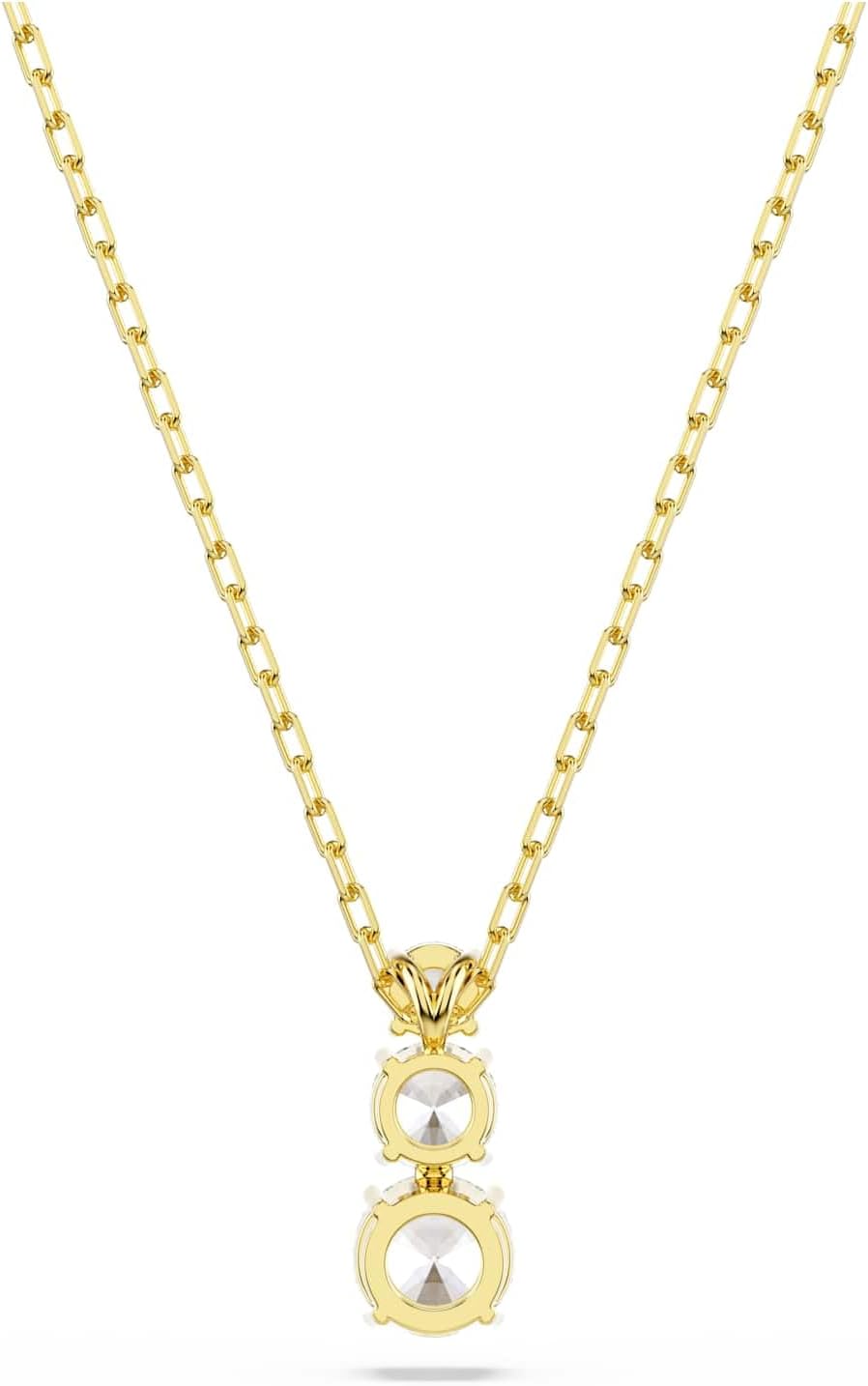 Swarovski Stilla Attract pendant, Round cut, White, Gold-tone plated - Image 5