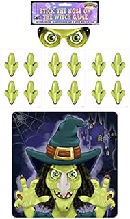 Henbrandt Halloween Party Game - Stick The Nose On The Witch