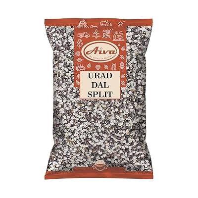 Aiva Urad Split Black Gram (Urad Black Split Dal) | Loose Split Black Gram | 4 LB