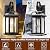 Roravilila Black Exterior Light Fixtures 2-Pack, Anti-Rust Aluminum Outdoor Wall Lights for House Porch Lights IP65 Waterproof Clear Glass Outdoor Sconces Wall Mount Wall Lanterns, Matte Black