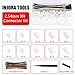 INJORA JST 2.54 mm XH Connector Kit, 2/3/4/5/6/7 Pin Housing Connector Socket Kit with Pre-Crimped Cable Wire and Heat Shrinkable Tube, Circuit Board Connectors, Compatible with JST-XH Connector